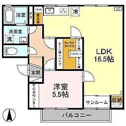 間取図画像 1LDK