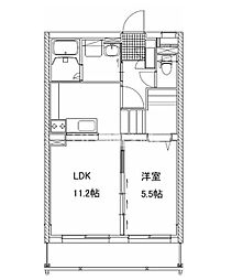 ブリュンヒルデ 3階1LDKの間取り