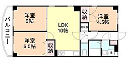 藤ハイツ 3階3LDKの間取り