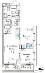 間取図画像 2LDK