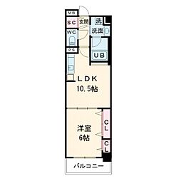 間取図画像 1LDK