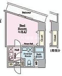 アイルイマージュ押上イースト 1階1Kの間取り