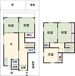 高松町戸建て 1階5DKの間取り