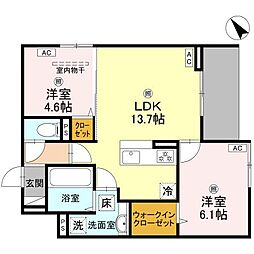 間取図画像 2LDK