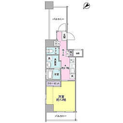 ＤＯＲＦ21　ＳＵＭＩＫＡ 1102 1階1Kの間取り