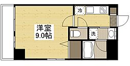 月光　岡山市役所前 0101 1階1Kの間取り