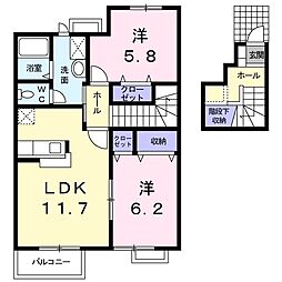 間取図画像 2LDK