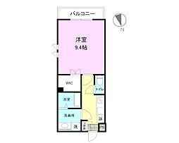 アウローラ 106 1階1Kの間取り