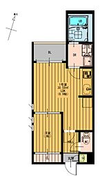 REGALEST熊本駅南 301 3階1LDKの間取り