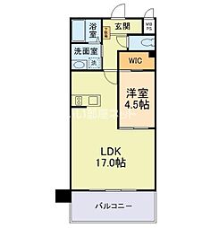 Ｍｔｈ　ＧＲＡＮＤＥ　新大江(エムズグランデシンオオエ) 7階1LDKの間取り