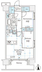 間取図画像 1SLDK