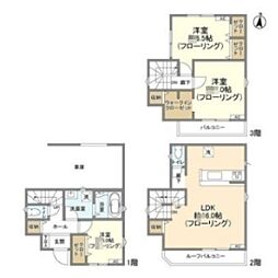 Kolet東福生#04 1階3LDKの間取り