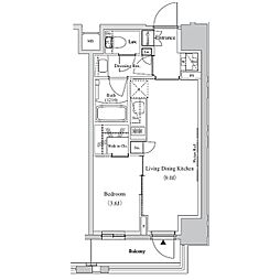 JR京浜東北・根岸線 蕨駅 徒歩5分の賃貸マンション 6階1LDKの間取り