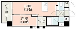 JR豊肥本線 肥後大津駅 徒歩22分の賃貸マンション 3階1LDKの間取り