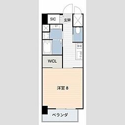 (仮称)豊田駅前新築ビル 1Kの間取図画像