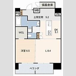 (仮称)豊田駅前新築ビル 1LDKの間取図画像