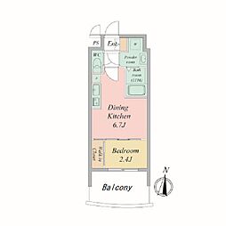 セレニテ新大阪アリエ 1DKの間取図画像