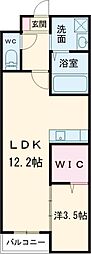 LIFEFIELD久留米 1LDKの間取図画像