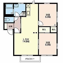 間取図画像 2LDK