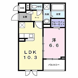 間取図画像 1LDK