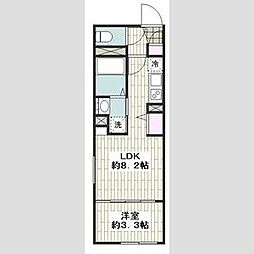 LUORE名古屋駅NORTH 101 1階1LDKの間取り