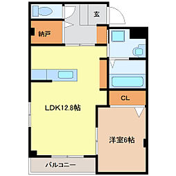 間取図画像 1LDK