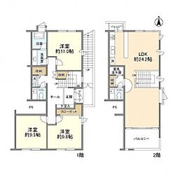間取図画像 3LDK