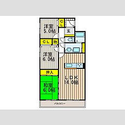 間取図画像 3LDK