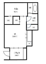 間取図画像 1LDK