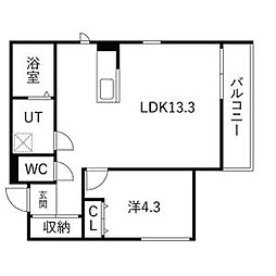間取図画像 1LDK
