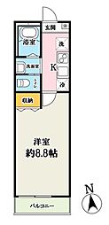 間取図画像 1K