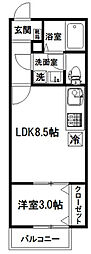 間取図画像 1LDK