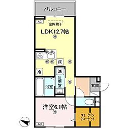 間取図画像 1LDK