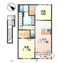 間取図画像 2LDK
