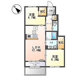 間取図画像 2LDK