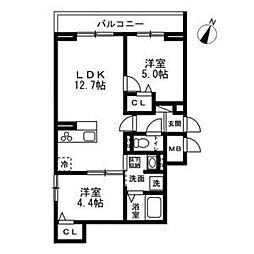 間取図画像 2LDK