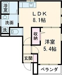間取図画像 1LDK