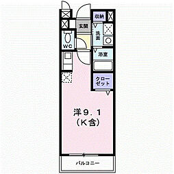 ドリーム ワンルームの間取図画像