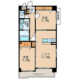 間取図画像 2LDK