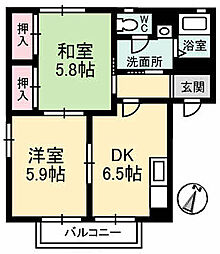 間取図画像 2DK