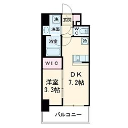エスリードレジデンス ザ・グラン大阪ノア 1LDKの間取図画像