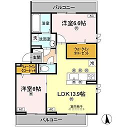 間取図画像 2LDK