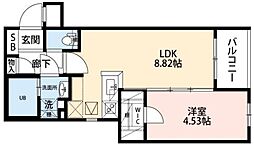 間取図画像 1LDK