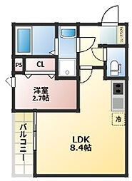 間取図画像 1LDK