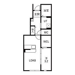 LeveL vijf A(ルベルファイフA) 1LDKの間取図画像