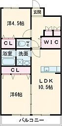アドラブール文京町 2LDKの間取図画像