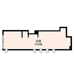 グラン・フェリーチェ ワンルームの間取図画像