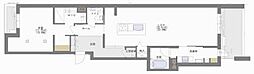シャーメゾンラグジュア平尾山荘通り 1LDKの間取図画像