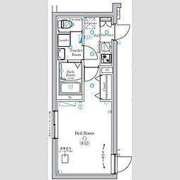 MIND上池台 1Kの間取図画像