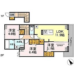 yamaju 3LDKの間取図画像